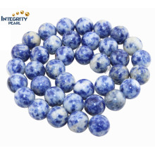 Semi Precious Natural Stone Loose Beads Round 4-12mm White and Blue Loose Gemstone for Sale